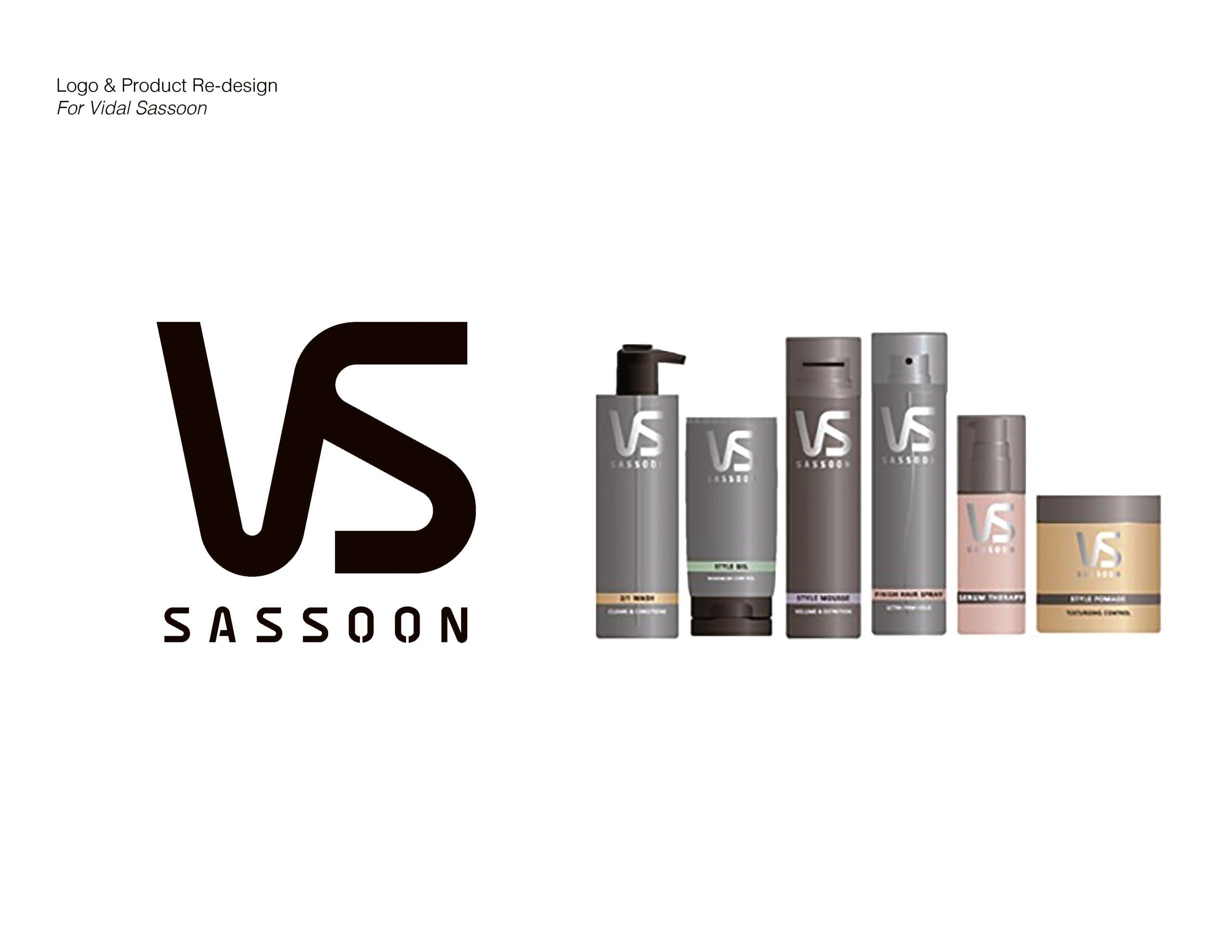Logo and product redesign for Vidal Sassoon